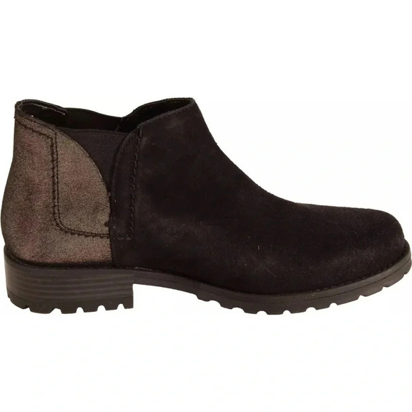 Clarks Clarkwell Demi Womens Chelsea Boot Black Interest US Size 9.5 WIDE NWOB - Picture 2 of 5